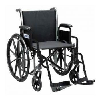 Drive Medical Silver Sport 2 Wheelchair with Fixed Arms Legrest