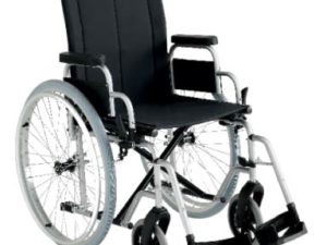 Wheelchair with flip back desk arms elevating leg rests