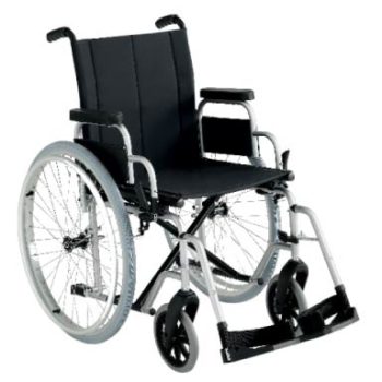 Wheelchair with flip back desk arms elevating leg rests